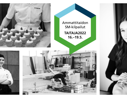 Taitaja-kisat järjestetään Porissa 16.-19.5. Neljän kuvan kombossa esitellään omien alojensa ammattilaisia.